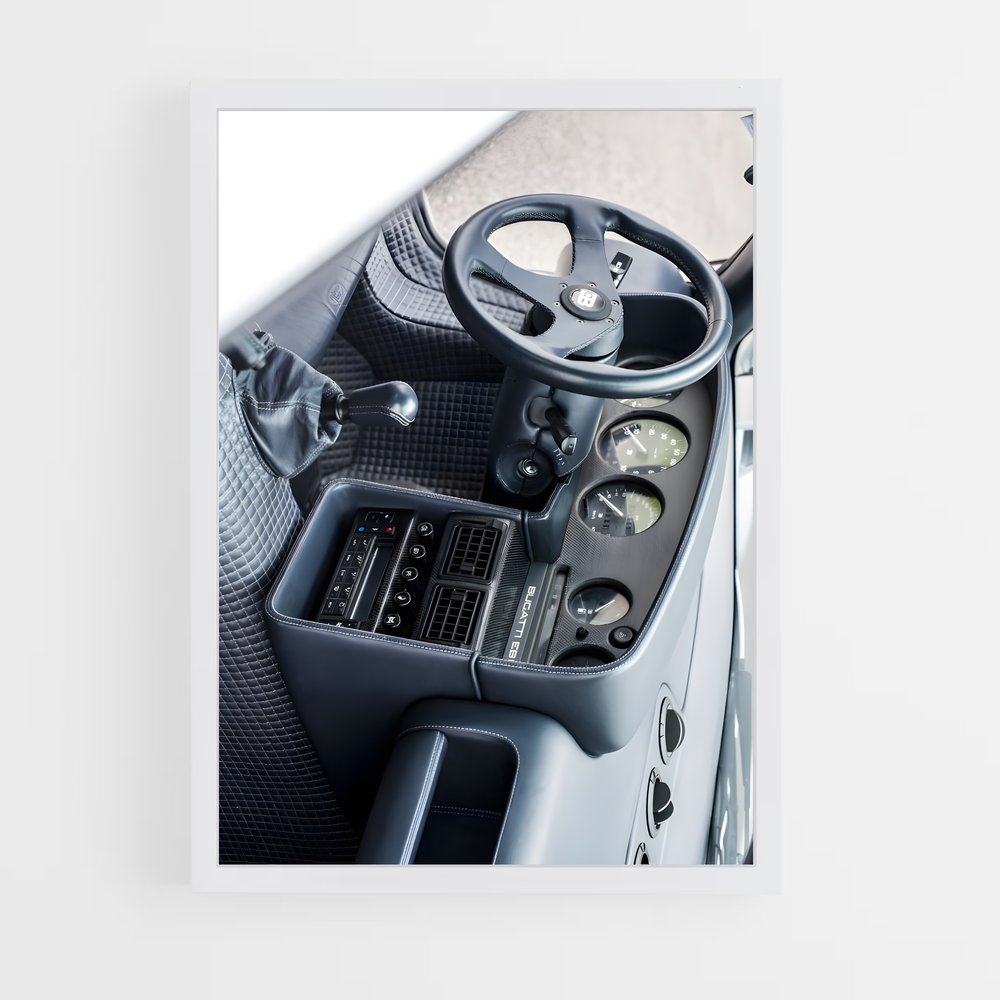 Poster Cockpit de Rêve – affiche Bugatti (vue 3)